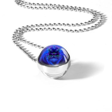 Zodiac Constellation Double Sided Glass Pendant Necklace-Your Soul Place